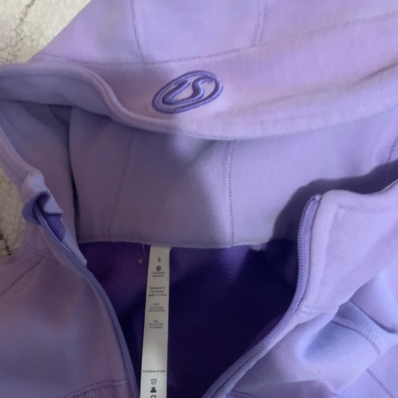 Lululemon purple fleece zip up - Picture 3 of 3